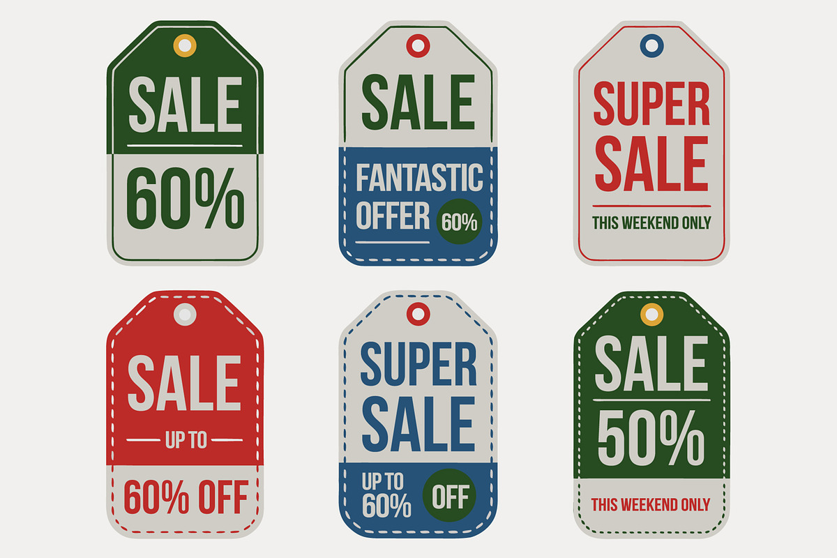 Christmas Theme Sale Tags And Price, an UI Kit Template by MightyDesign (Photo 2 of 5)