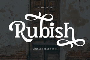 Rubish - A Vintage Serif Font