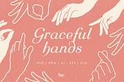Female Hand Gestures illustrations, an Illustration by Soir Creative (Thumbnail 1 of 5)