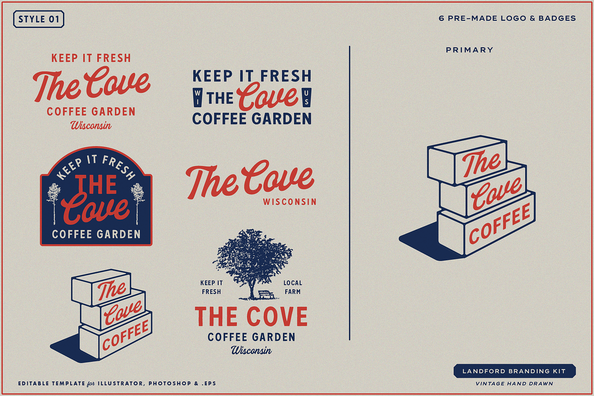 Landford Branding Kit, a Branding & Logo Template by Refolve Design (Photo 2 of 25)