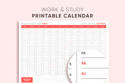 2025 Calendar Planner A4 A3 Formats, a Stationery Template by Takoyaki Shop (Thumbnail 3 of 4)