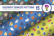 Cute Baby Seamless Patterns 15., a Texture Graphic by KENO Mascots (Thumbnail 3 of 6)