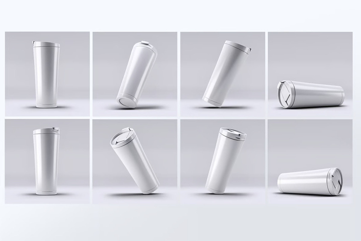 Travel Tumbler Mug Mock-Up, a Product Mockup by DesignRushMarket (Photo 2 of 7)