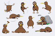Cute Kiwi The Bird Character, an Animal Illustration by Creatornomic (Thumbnail 5 of 5)