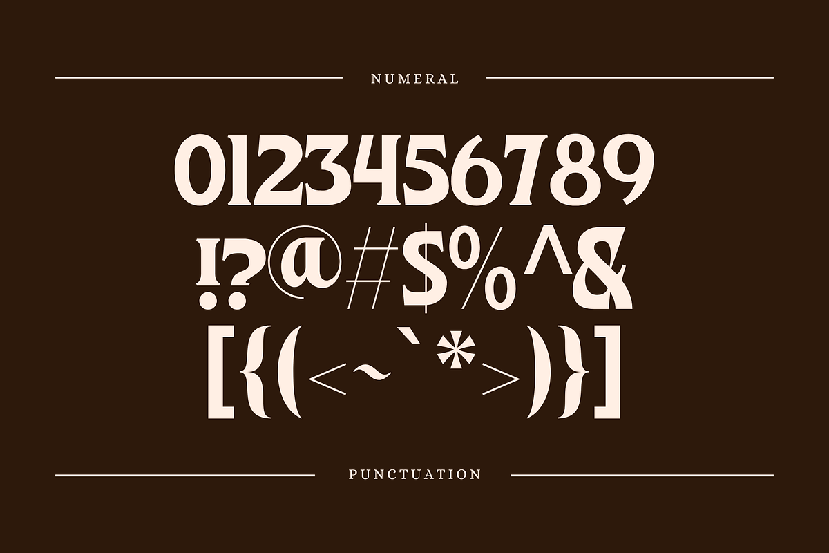 Rouzel Vintage - Retro Logo Font, a Serif Font by Nirmana Visual (Photo 8 of 9)