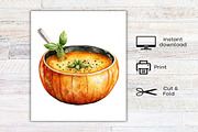 Watercolor Thanksgiving Food Clipart, an Illustration by Canvas Craft (Thumbnail 8 of 8)