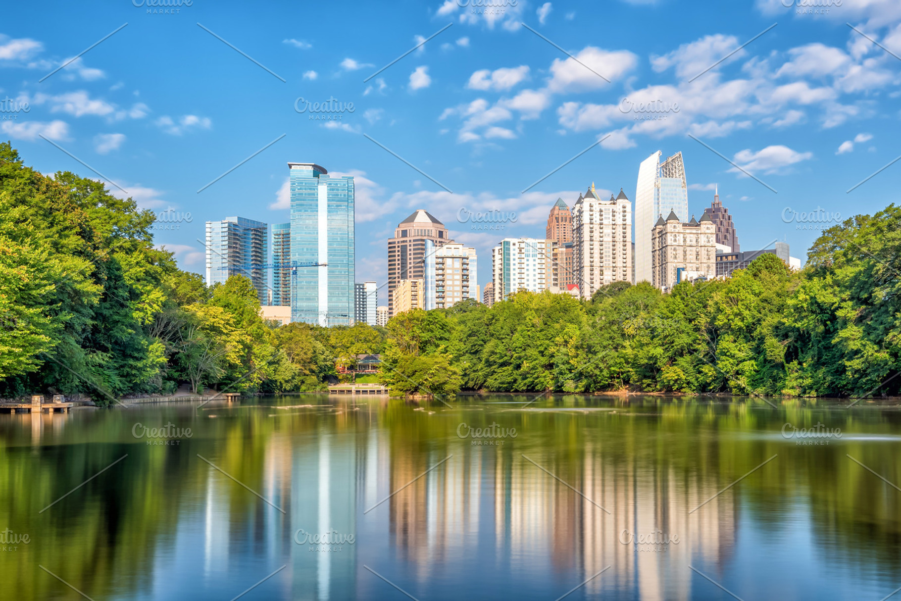 Midtown atlanta skyline featuring atlanta, park, and piedmont, an Architecture Photo by f11photo