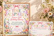 Birthday Time Capsule Sign Canva, a Marketing Template by KennedyStudio (Thumbnail 1 of 6)