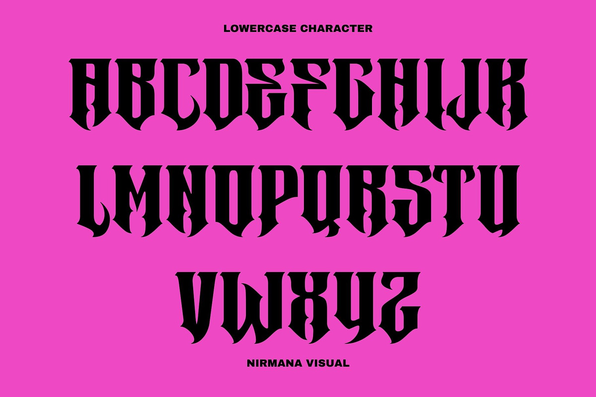 Metrim - Logo Font, a Blackletter Font by Nirmana Visual (Photo 10 of 16)