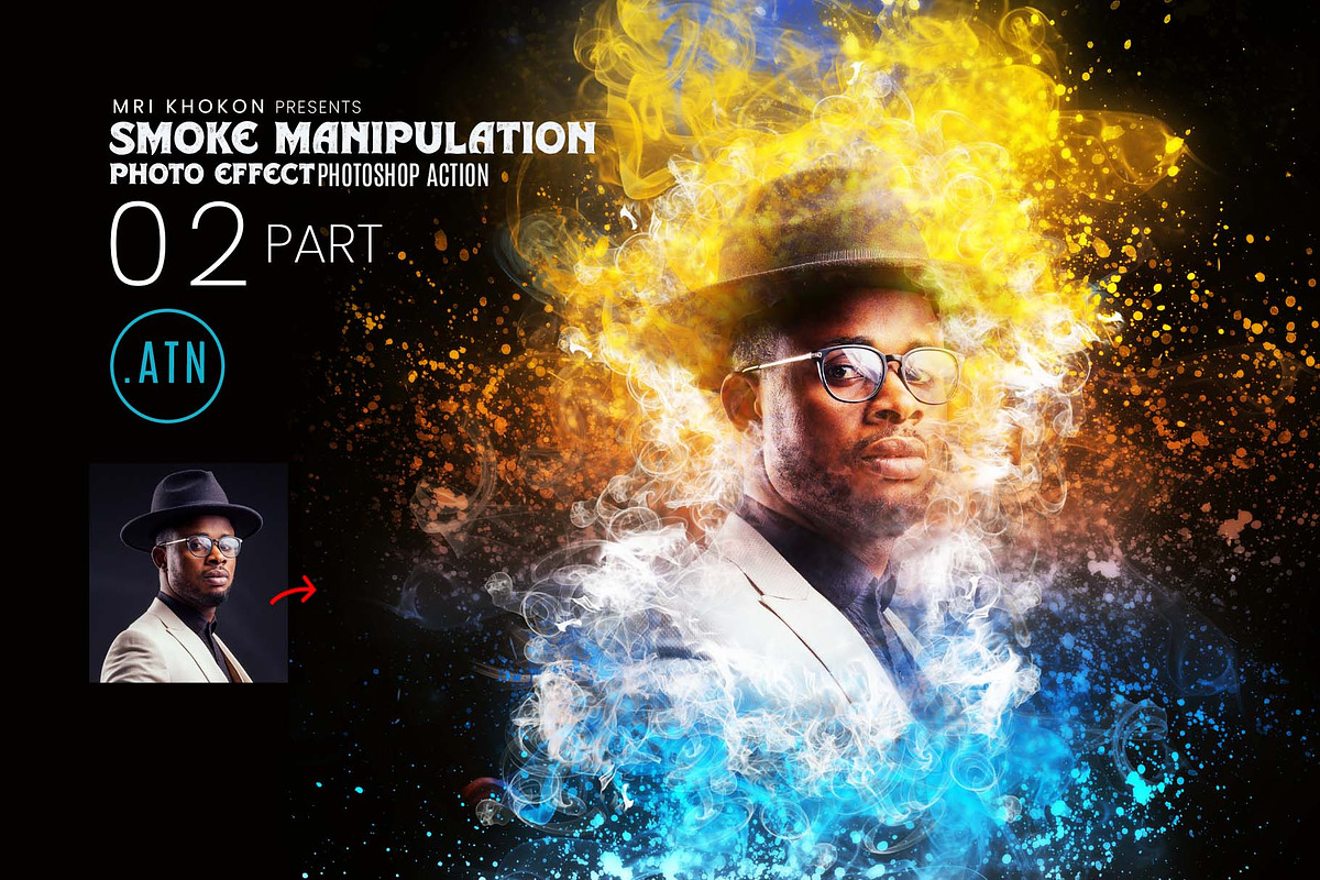 Smoke Manipulation Photoshop Action, an Action Add-On by MRI STUDIO (Photo 2 of 18)