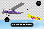 Realistic Airplane Mockup, an Advertising Mockup by MARCOS BRITO PRO (Thumbnail 2 of 2)