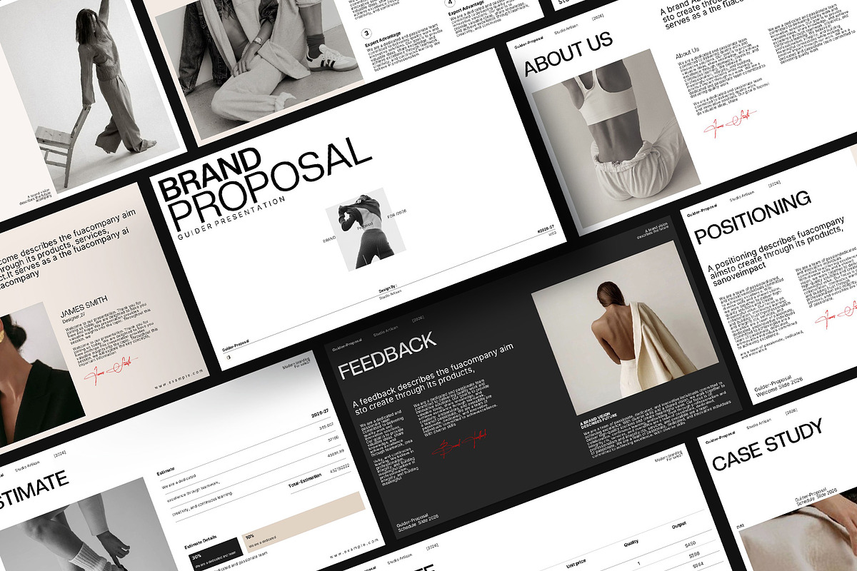 Guider Brand Proposal Presentation, a Presentation Template by Studio Artisan (Photo 2 of 9)