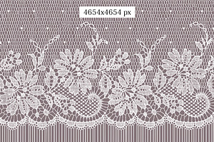 2 Lace Seamless Ribbons.