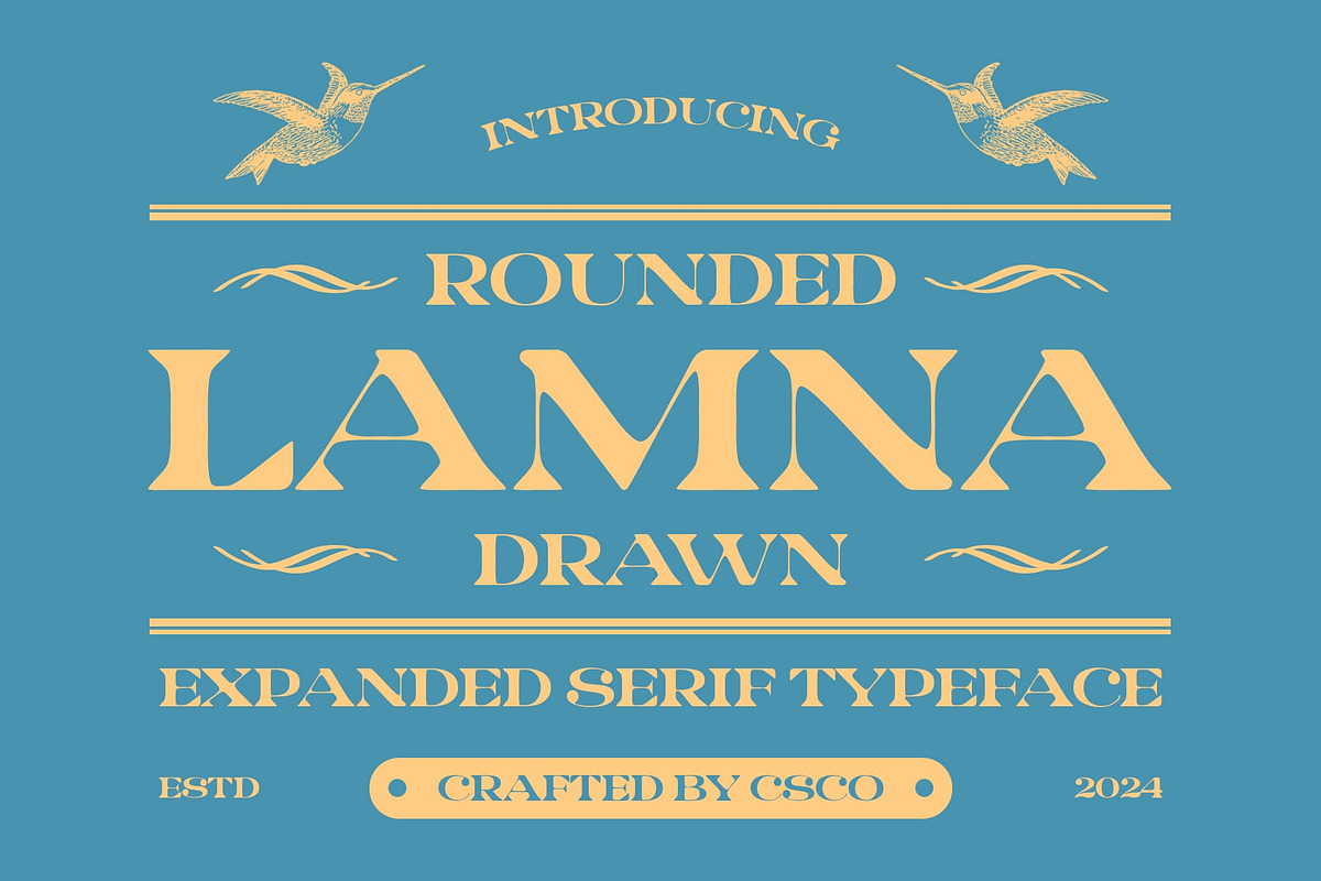 Lamna Rounded Drawn, a Serif Font by Craft Supply Co. (Photo 1 of 8)