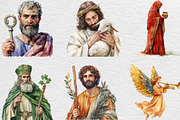 Cute Christian Figures Clipart, an Illustration by Black Bird Studio (Thumbnail 6 of 6)