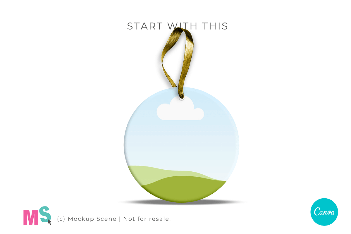 Round Ceramic Ornament Canva Mockup, a Mockup by Mockup Scene (Photo 10 of 15)