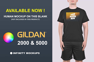 Gildan 2000 Tshirt Mockup