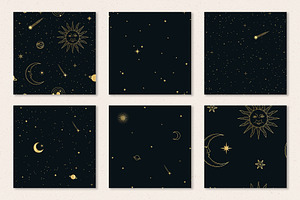 Celestial Seamless Patterns