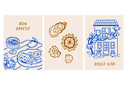 Dolce Vita, summer set + backgrounds, a Decorative Illustration by Good Studio (Thumbnail 6 of 28)
