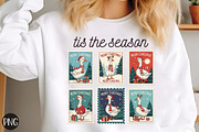 Silly Goose Christmas Stamps Png, an Illustration by Libby Wishes (Thumbnail 1 of 6)