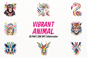 Vibrant Animal with Clipart, an Animal Illustration by New-School-Wave (Thumbnail 1 of 5)