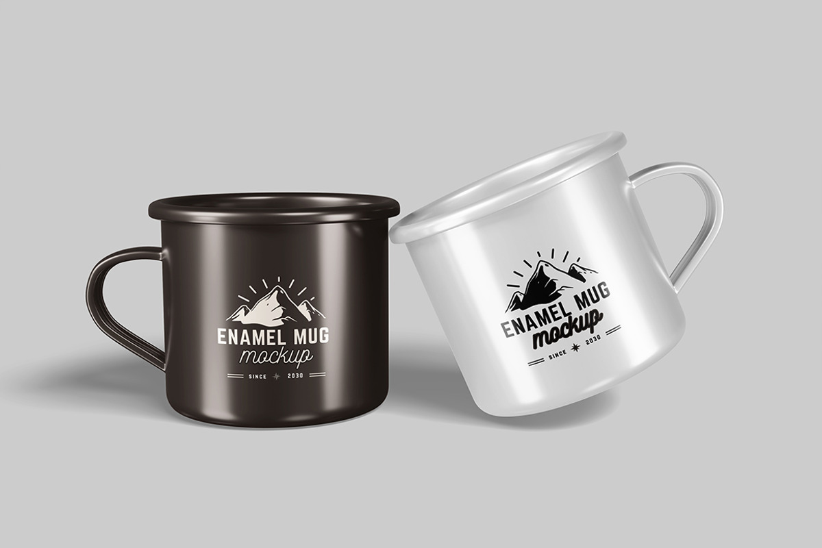 Enamel mug mockup, a Mockup by DxSLEX (Photo 3 of 5)