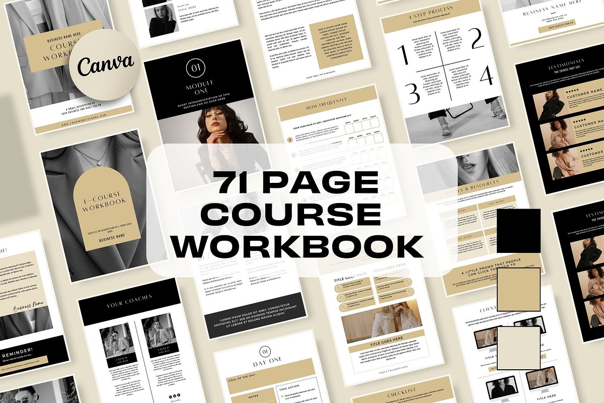 Course Workbook - Luxury CEO, a Social Media Template by Freedom Business Shop (Photo 1 of 11)
