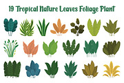 19 Tropical Leaves Foliage Plant, a Decorative Illustration by jongcreative (Thumbnail 1 of 6)