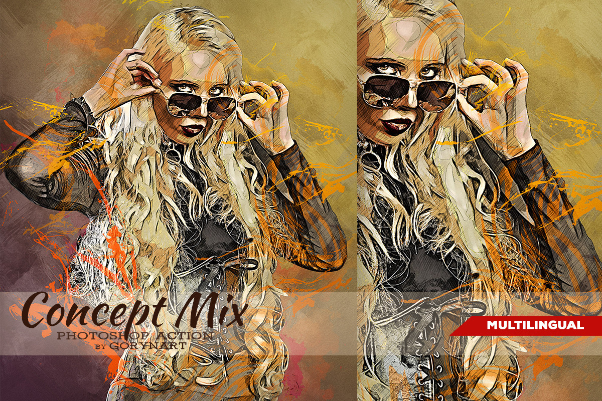 Concept Mix Photoshop Action, an Action Add-On by GorynArt (Photo 1 of 13)