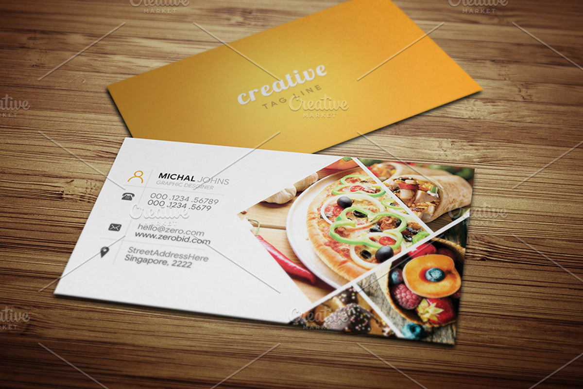 Restaurant Business Card, a Business Card Template by Peer Forest (Photo 4 of 4)