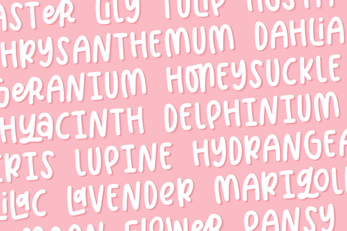 Spring Fling, Bubbly Sans Font, a Sans Serif Font by Jordyn Alison Designs (Photo 4 of 11)