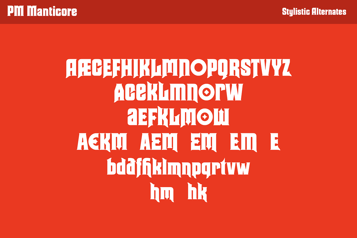 Manticore Gothic Horror Fantasy Font, a Serif Font by Paper Moon Graphic Supply (Photo 7 of 8)