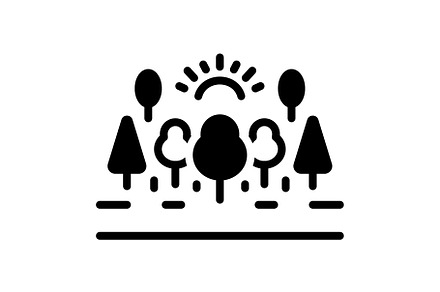 Jungle fores solid icon, a Solid Icon by Creative priyanka