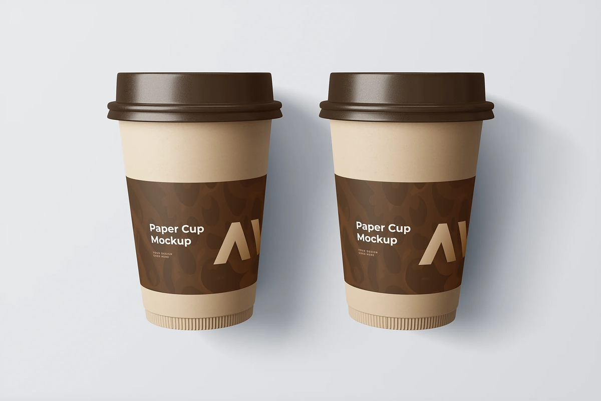 Paper Cup Mockup, a Cups & Container Mockup by zpackcreative (Photo 1 of 4)