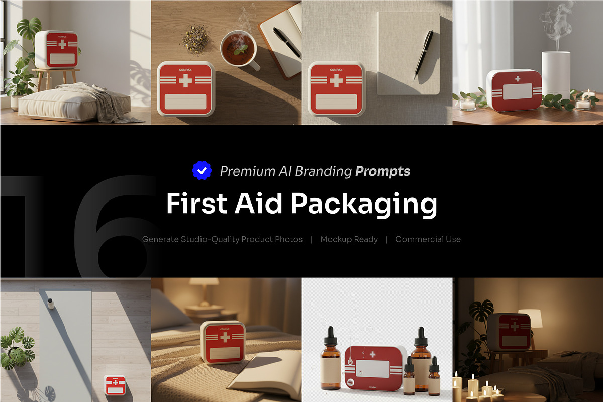 First Aid Packaging AI Prompt, a Health & Medical Photo by cidcud_graphic (Photo 1 of 2)