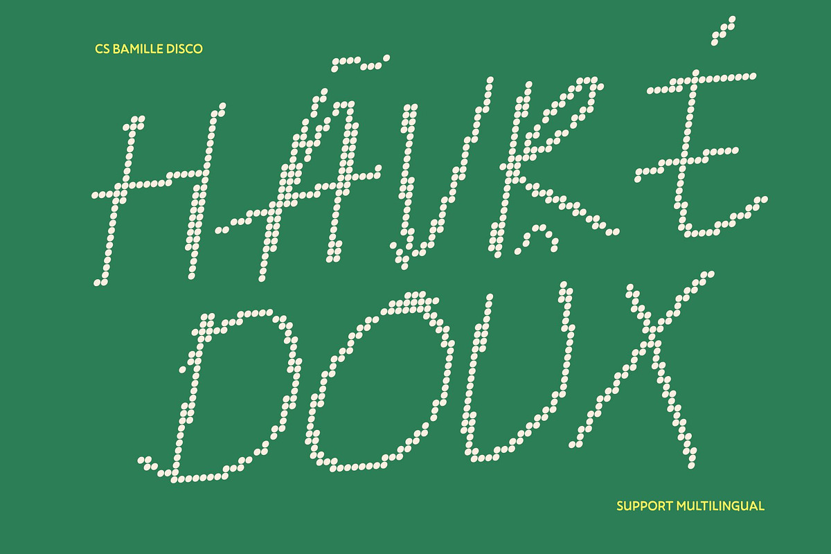 CS Bamille Disco, a Handwritten Font by Craft Supply Co. (Photo 7 of 8)