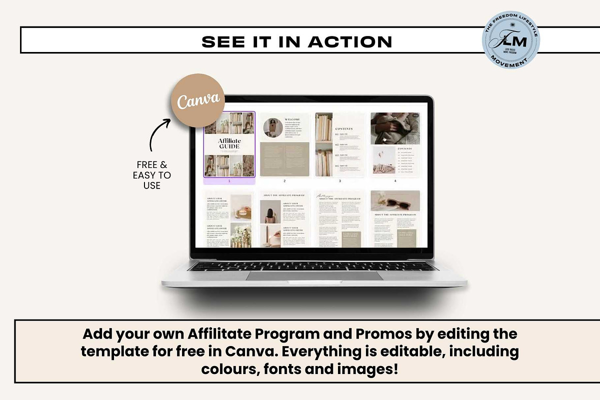 Affiliate Guide - Neutral Aesthetic, a Templates & Theme by Freedom Business Shop (Photo 2 of 11)