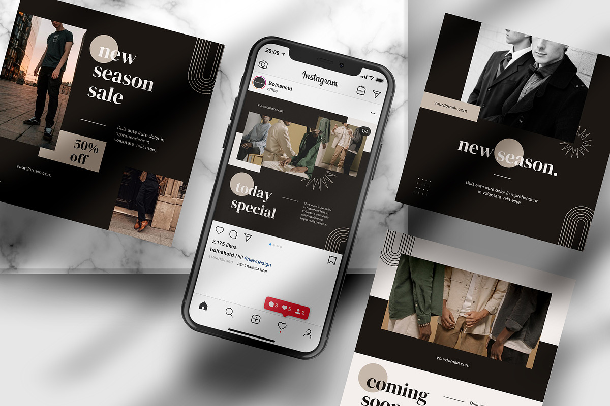 Fashion Instagram Canva Template, a Social Media Template by Boinah Studio (Photo 5 of 6)