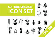[80% OFF] Nature & Health Icon Set, an Outline Icon by Nick & Sarah (Thumbnail 1 of 7)