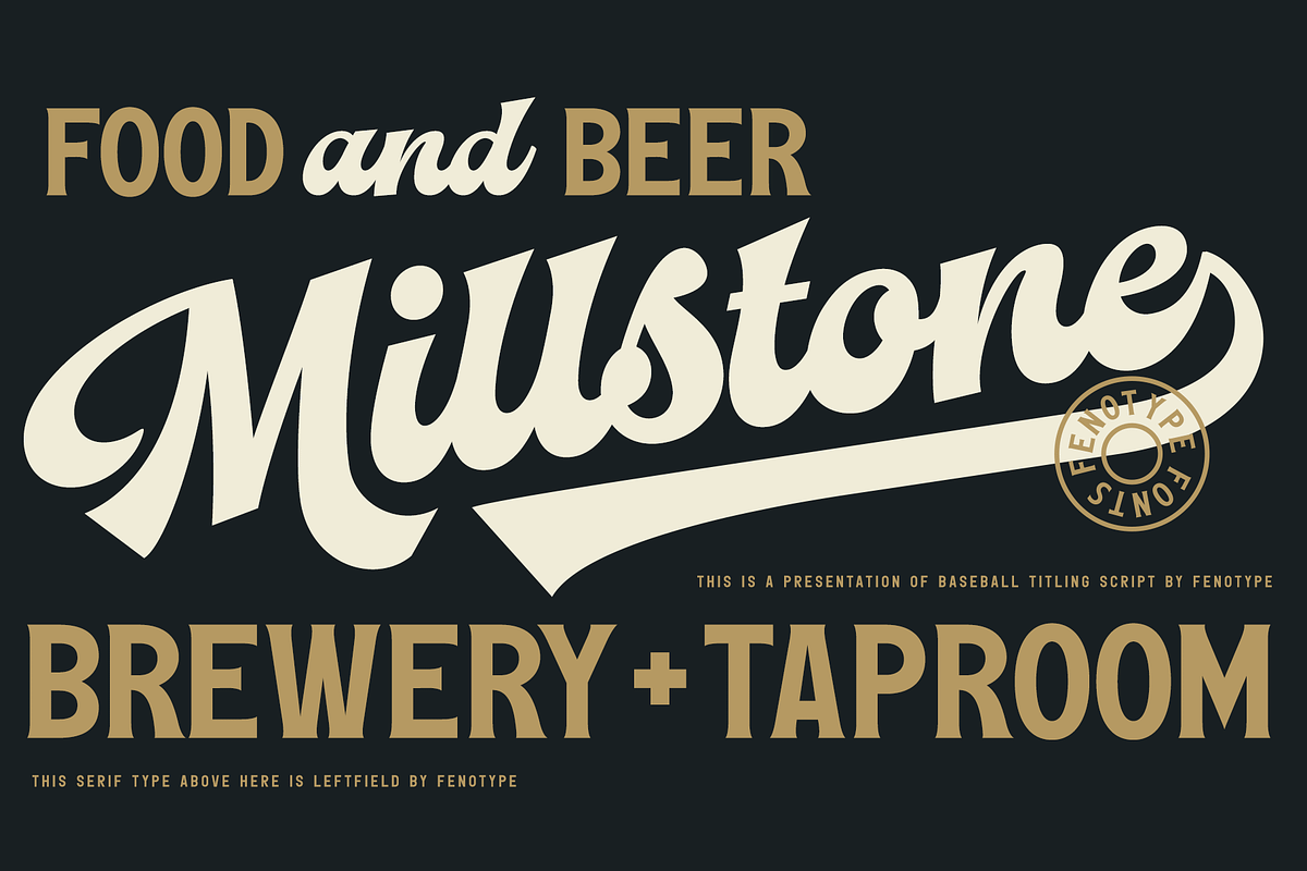 Baseball -Sport Font, a Script Font by Fenotype (Photo 11 of 14)