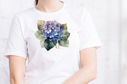 Blue flower. Watercolor clipart, a Decorative Illustration by ElenazlataArt (Thumbnail 13 of 16)