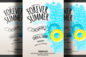 Summer Party Flyer | Psd Template, a Flyer Template by Hotpin