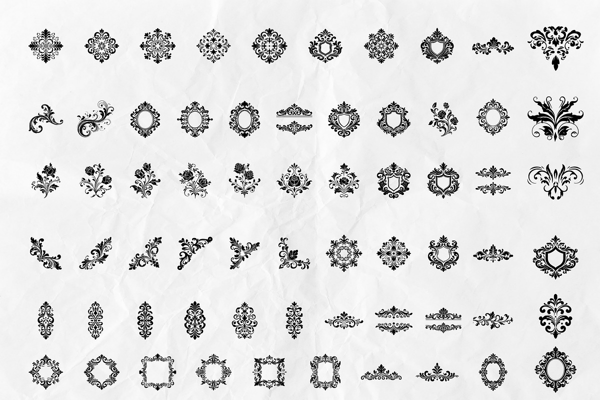 Filigree ScrollOrnament SVG Bundle, an Object Graphic by Dervik Art Store (Photo 2 of 5)