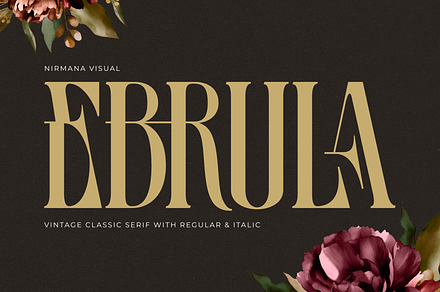 Ebrula Vintage - Classic Serif Font, a Serif Font by Nirmana Visual