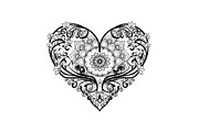 Ornamental Heart Silhouette Bundle, an Illustration by jahid234 (Thumbnail 18 of 31)