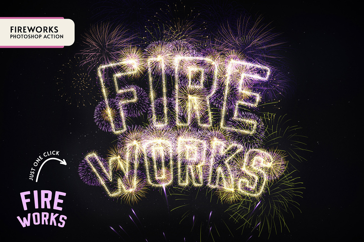 Fireworks Photoshop Action, an Action Add-On by Andrew Skoch Design (Photo 2 of 6)