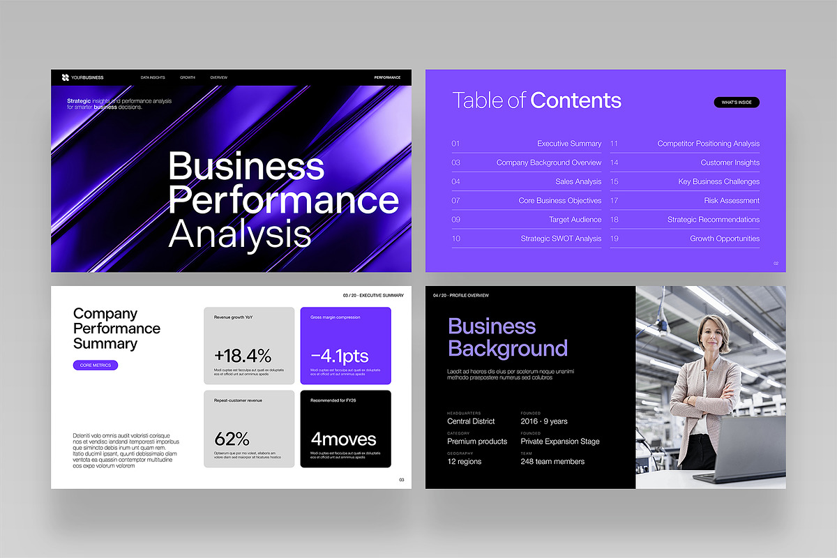 Business Analysis Presentation Templ, a Presentation Template by BrandPacks (Photo 2 of 7)