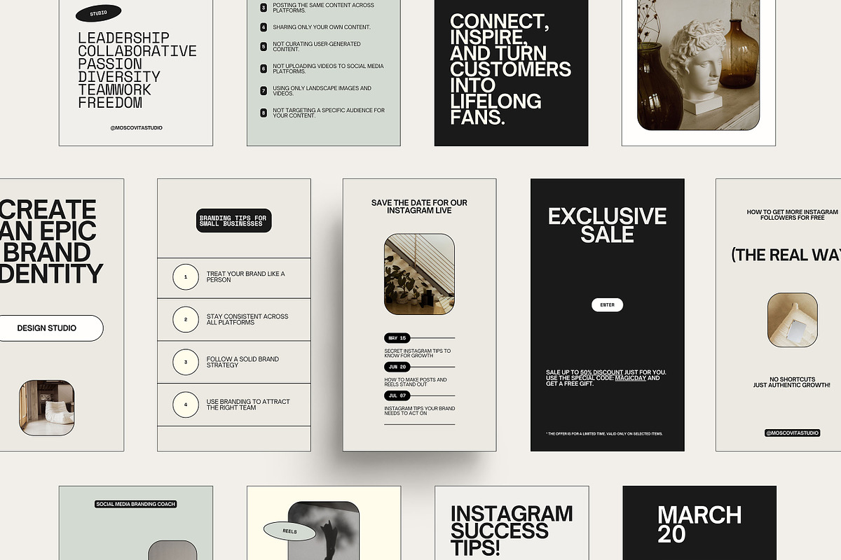 Instagram Story Template for Coaches, a Social Media Template by Moscovita Studio (Photo 9 of 10)