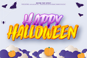 Halloween Text Effect, Editable