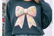 Faux Yarn Easter Bow Png, an Illustration by Watercolor design (Thumbnail 3 of 6)
